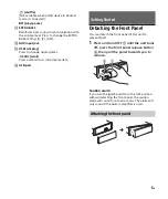 Предварительный просмотр 5 страницы Sony DSX-A210UI Operating Instructions Manual