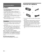 Preview for 22 page of Sony DSX-A310DAB Operating Instructions Manual