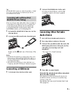 Preview for 11 page of Sony DSX-A405BT Operating Instructions Manual