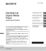 Sony DSX-A410BT Operating Instructions Manual preview