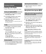 Preview for 11 page of Sony DSX-A410BT Operating Instructions Manual