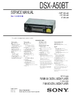 Sony DSX-A50BT Service Manual preview