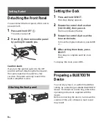 Предварительный просмотр 8 страницы Sony DSX-A60BT Operating Instructions Manual