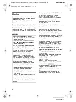 Preview for 2 page of Sony DSX-B700W Operating Instructions Manual