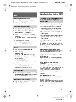 Preview for 11 page of Sony DSX-B700W Operating Instructions Manual