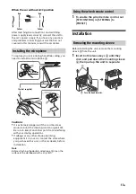 Предварительный просмотр 13 страницы Sony DSX-B710D Operating Instructions Manual