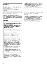 Preview for 2 page of Sony DSX-GS900 Operating Instructions Manual