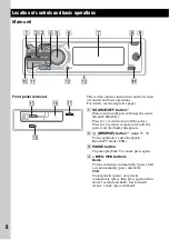 Предварительный просмотр 8 страницы Sony DSX-MS60 Operating Instructions Manual