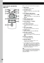 Preview for 10 page of Sony DSX-MS60 Operating Instructions Manual