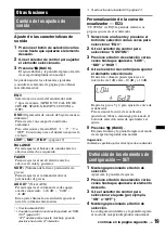 Preview for 71 page of Sony DSX-MS60 Operating Instructions Manual