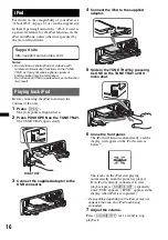 Предварительный просмотр 16 страницы Sony DSX-S100 Operating Instructions Manual