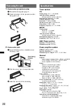 Предварительный просмотр 22 страницы Sony DSX-S100 Operating Instructions Manual