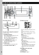 Предварительный просмотр 8 страницы Sony DSX-S200X - Fm/am Digital Media Player Operating Instructions Manual