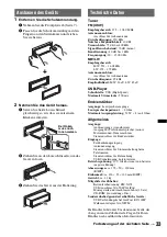 Предварительный просмотр 65 страницы Sony DSX-S200X - Fm/am Digital Media Player Operating Instructions Manual