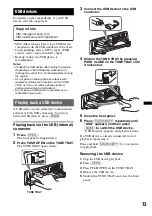 Предварительный просмотр 13 страницы Sony DSX-S210X Operating Instructions Manual