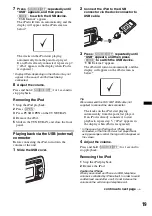 Предварительный просмотр 19 страницы Sony DSX-S210X Operating Instructions Manual