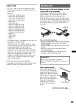 Предварительный просмотр 29 страницы Sony DSX-S210X Operating Instructions Manual