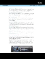 Sony DSX-S300BTX Specification Sheet предпросмотр