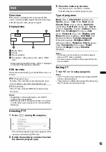 Preview for 19 page of Sony DSX-S310BTX Operating Instructions Manual