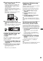 Preview for 23 page of Sony DSX-S310BTX Operating Instructions Manual