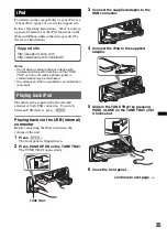 Preview for 25 page of Sony DSX-S310BTX Operating Instructions Manual