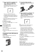 Preview for 26 page of Sony DSX-S310BTX Operating Instructions Manual