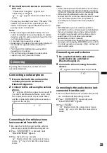 Preview for 33 page of Sony DSX-S310BTX Operating Instructions Manual