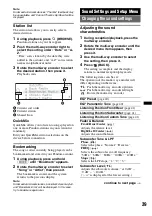 Preview for 39 page of Sony DSX-S310BTX Operating Instructions Manual