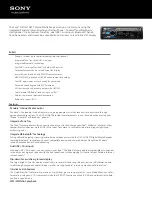 Preview for 1 page of Sony DSX-S310BTX Specifications