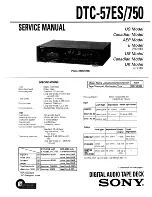 Sony DTC-57ES Service Manual preview