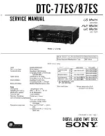 Sony DTC-77ES Service Manual preview