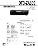 Sony DTC-ZA5ES Service Manual preview