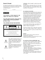 Preview for 2 page of Sony DVCAM DSR-1500 Operating Instructions Manual