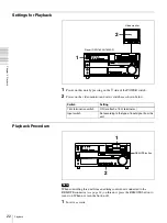 Preview for 22 page of Sony DVCAM DSR-1600A Operating Instructions Manual