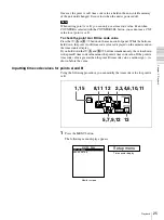 Preview for 25 page of Sony DVCAM DSR-1600A Operating Instructions Manual