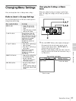 Preview for 45 page of Sony DVCAM DSR-1600A Operating Instructions Manual