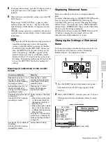 Preview for 47 page of Sony DVCAM DSR-1600A Operating Instructions Manual