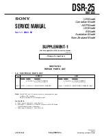 Preview for 237 page of Sony DVCAM DSR-25 Service Manual