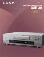 Sony DVCAM DSR-30 Specifications preview