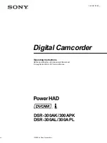 Sony DVCAM DSR-300AK Operating Instructions Manual preview