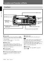 Предварительный просмотр 10 страницы Sony DVCAM DSR-50 Operating Instructions Manual