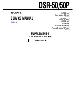 Preview for 281 page of Sony DVCAM DSR-50 Service Manual