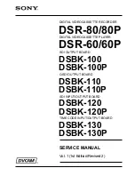 Sony DVCAM DSR-60 Service Manual preview