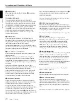 Preview for 20 page of Sony DVCAM DSR-70A Operating Instructions Manual