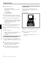 Preview for 62 page of Sony DVCAM DSR-70A Operating Instructions Manual