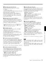 Preview for 65 page of Sony DVCAM DSR-70A Operating Instructions Manual