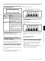 Preview for 69 page of Sony DVCAM DSR-70A Operating Instructions Manual