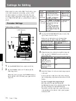 Preview for 74 page of Sony DVCAM DSR-70A Operating Instructions Manual