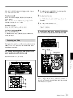 Preview for 85 page of Sony DVCAM DSR-70A Operating Instructions Manual