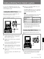 Preview for 99 page of Sony DVCAM DSR-70A Operating Instructions Manual